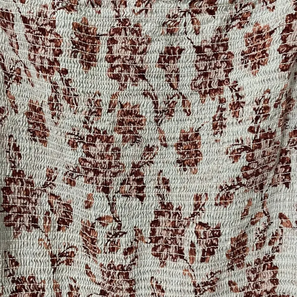 Old Navy Smocked Floral Midi Dress Womens S Pink Gray Adjustable Straps - Picture 3 of 8
